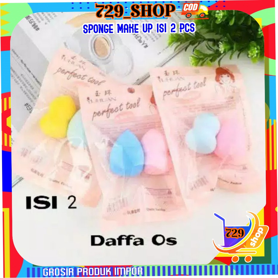 isi 2 Sponge Make Up Impor Best Seller