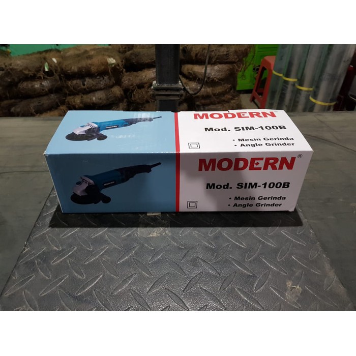 mesin angle gurinda grinder modern sim100b kualitas bagus komplit set