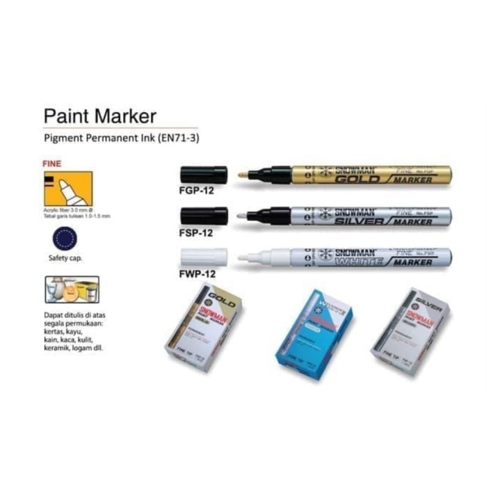 

Spidol Permanent Paint Marker Snowman