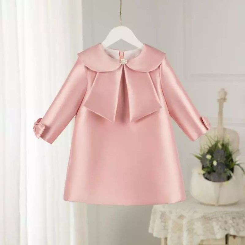 DRESS GAUN PESTA ULANG TAHUN BAYI PEREMPUAN DRESS BAPTIS ANAK PEREMPUAN GAUN PESTA PUTIH WHITE GAUN 