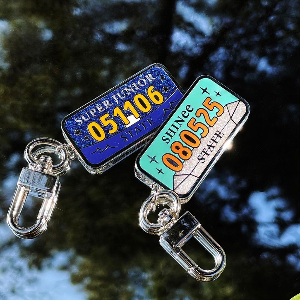 [OFFICIAL MD] SM ARTIST - NUMBER PLATE KEYRING