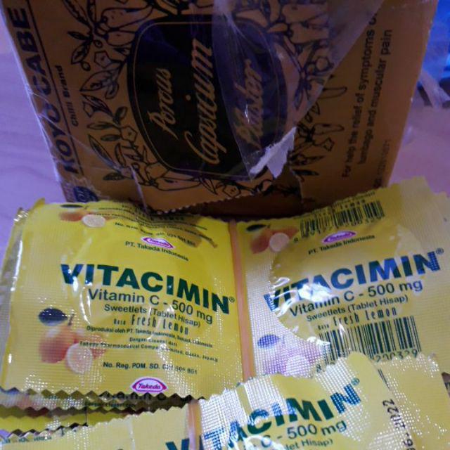 Vitacimin Lemon - Harga Per Strip