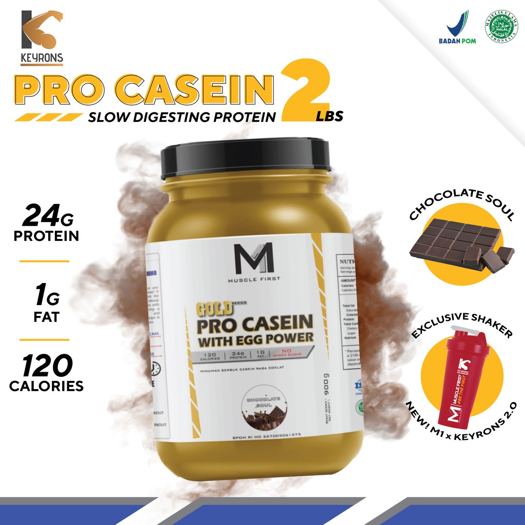 Muscle First Gold Pro Casein Protein 2 Lbs M1 Slow Release Whey 2lb Syntha 6 Carnivor Gold 9414