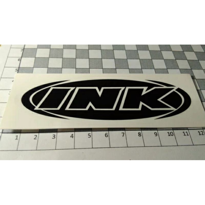 

stiker INK helmet bulat