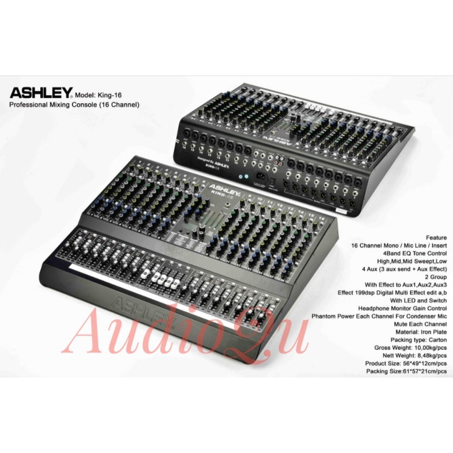 Mixer Audio Ashley King 16 / King16 Original 16 Channel NEW