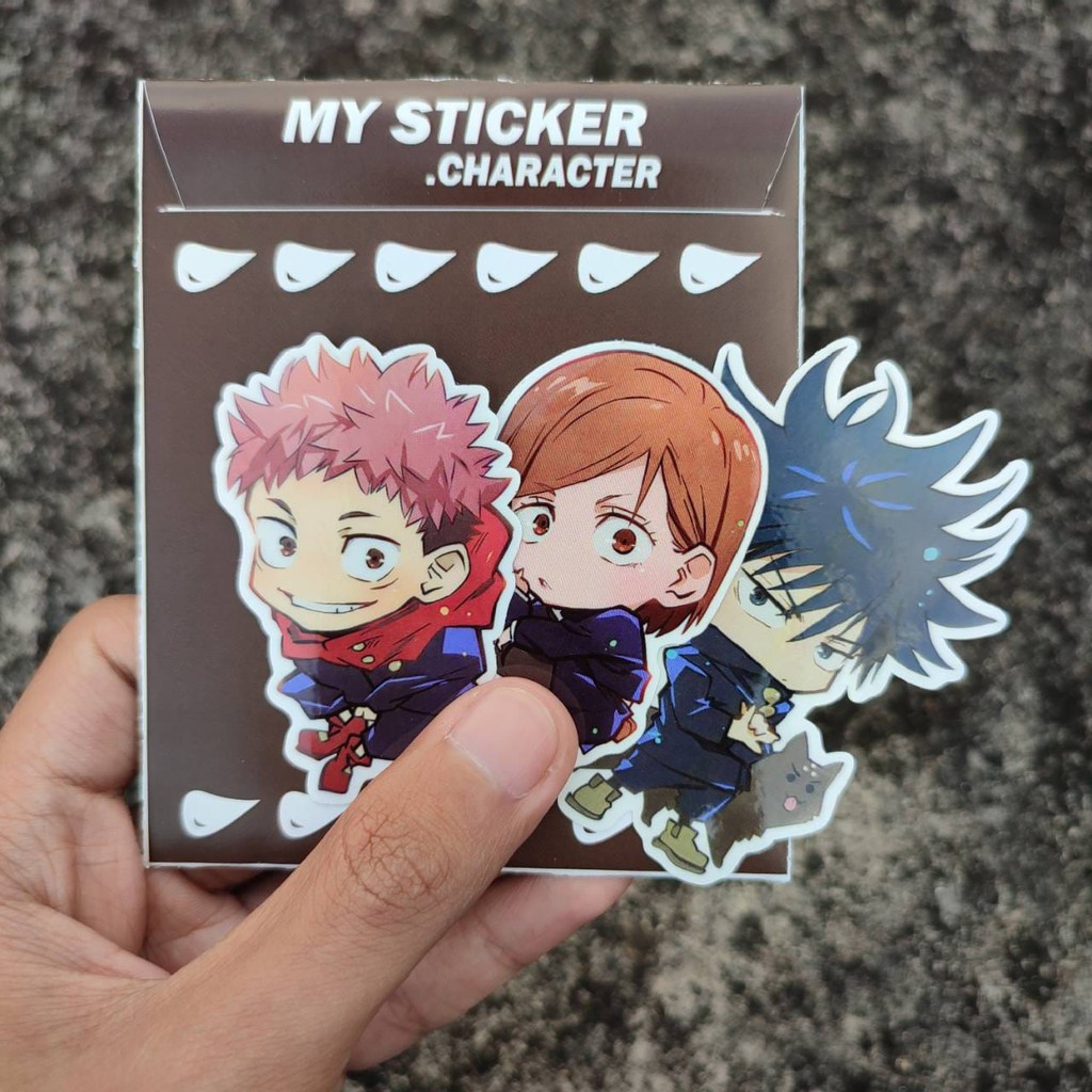 Sticker Anime Terlengkap - Stiker Jujutsu Kaisen - 1set isi 9