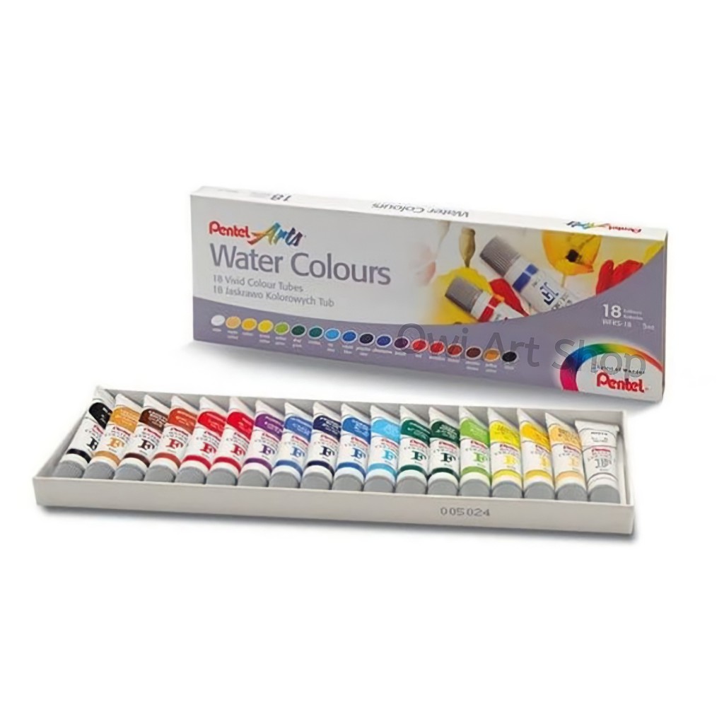 

Cat Air Pentel 18 Warna - Pentel Watercolor Set 18x5ml