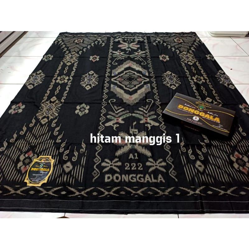 SARUNG DONGGALA HITAM ORIGINAL
