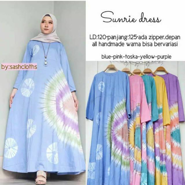 DASTER KAOS  MURAH  GAMIS  KAOS  TIE DYE Shopee  Indonesia