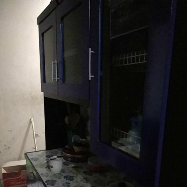 Lemari Dapur Rak Piring Kayu Kitchen Set 3 Pintu