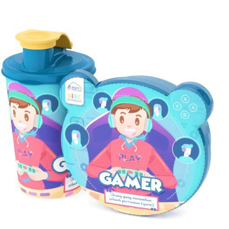 TEMPAT MAKAN PLUS TEMPAT MINUM ANAK CATANIA (Tumbler+Lunch Box) Catania Value Pack Biggy