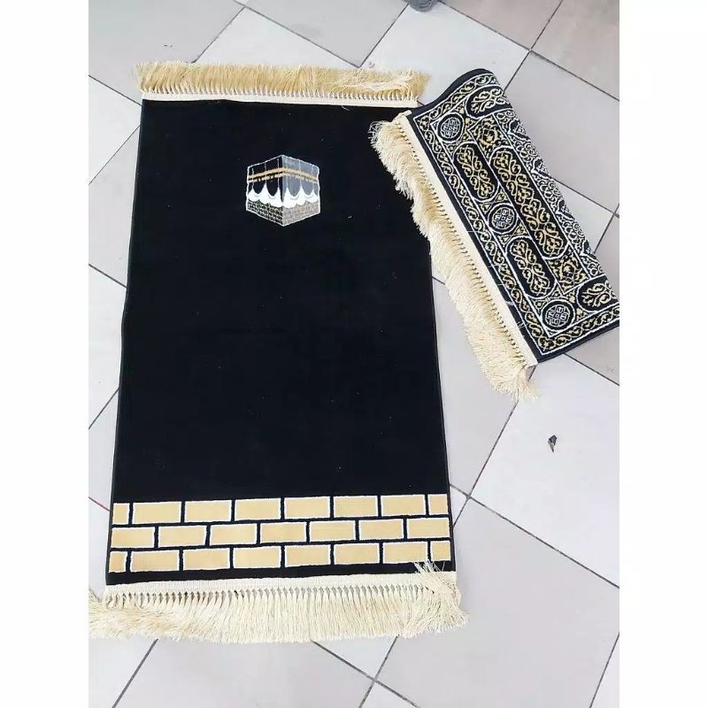 sajadah mescah kiswah premium besar/sajadah madinah