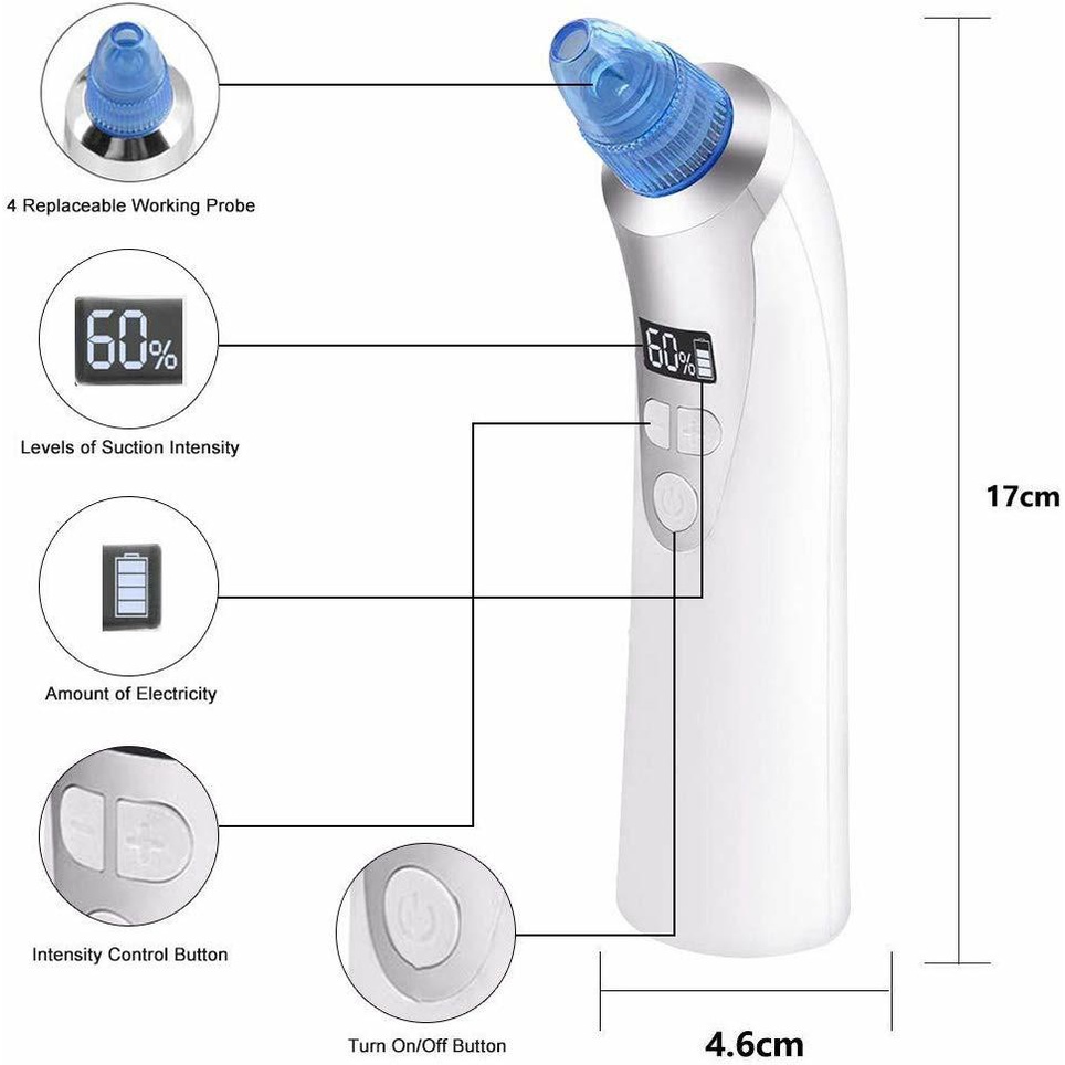 Alat penyedot komedo - jerawat - sedot komedo - comedo suction - vacum komedo - diamond peeling