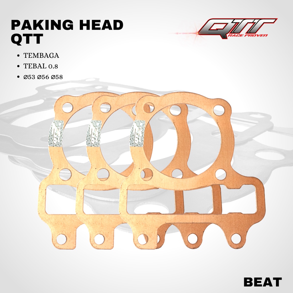 Paking head tembaga QTT beat 0.8mm Diameter 55 56