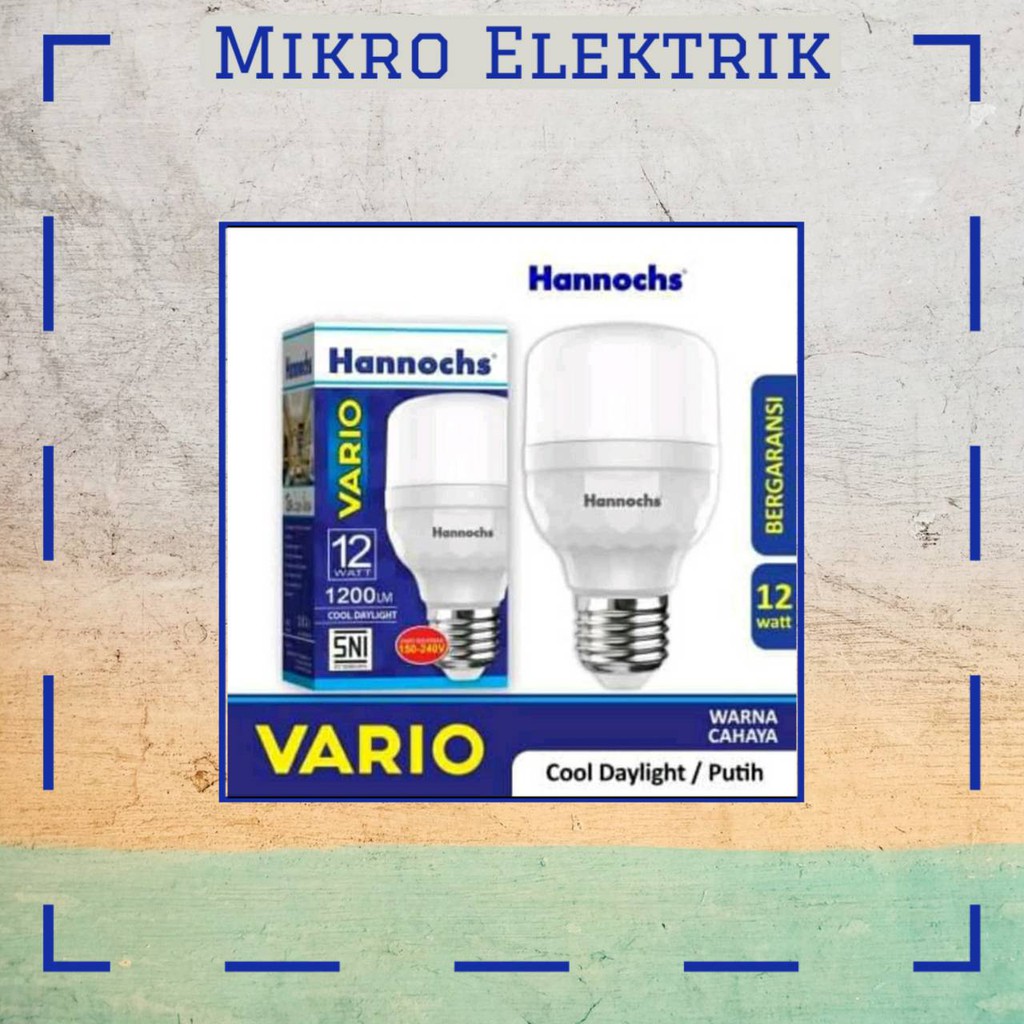 Hannochs Lampu Led Vario 12 Watt Cahaya Putih