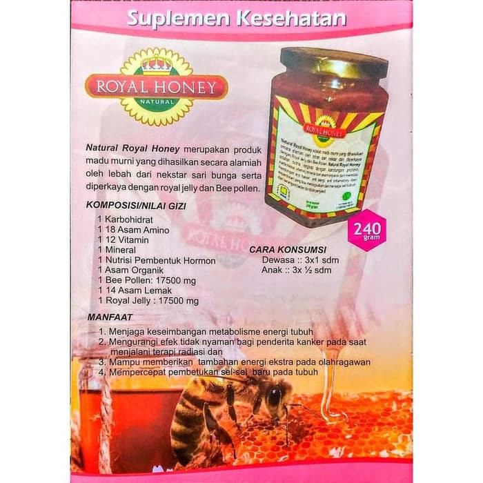 

NATURAL ROYAL HONEY MADU MURNI NRH ORIGINAL NASA