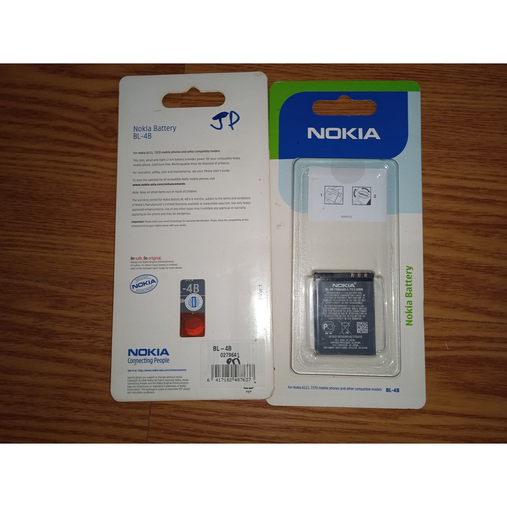 Baterai Handphone Nokia Jadul BL-4B Battery Original