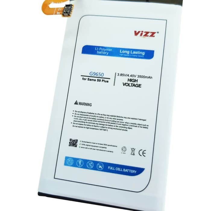 Vizz Double Power Battery Batre Baterai Vizz Samsung S9 Plus G965 G9650 EB-BG965ABE