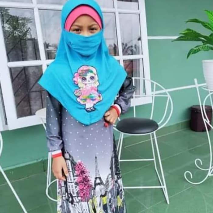 Jual jilbab cadar hijab niqab anak lol anti corona Limited