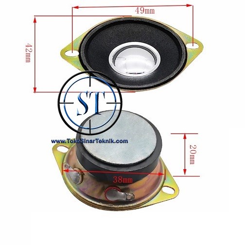 Speaker Mini 2&quot; 5W Full Range Audio Speaker Replacement 8 Ohm 5W 35mm / 4 Ohm 5W 41mm