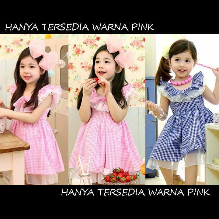 Dress Anak Cewek Sister Holland Pink