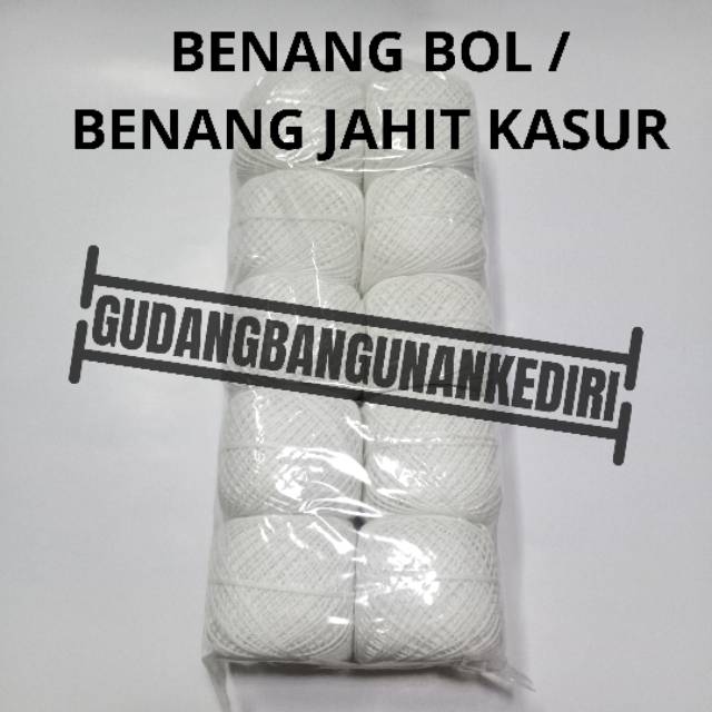 Benang bol / benang jahit kasur / benang tukang / benang putih