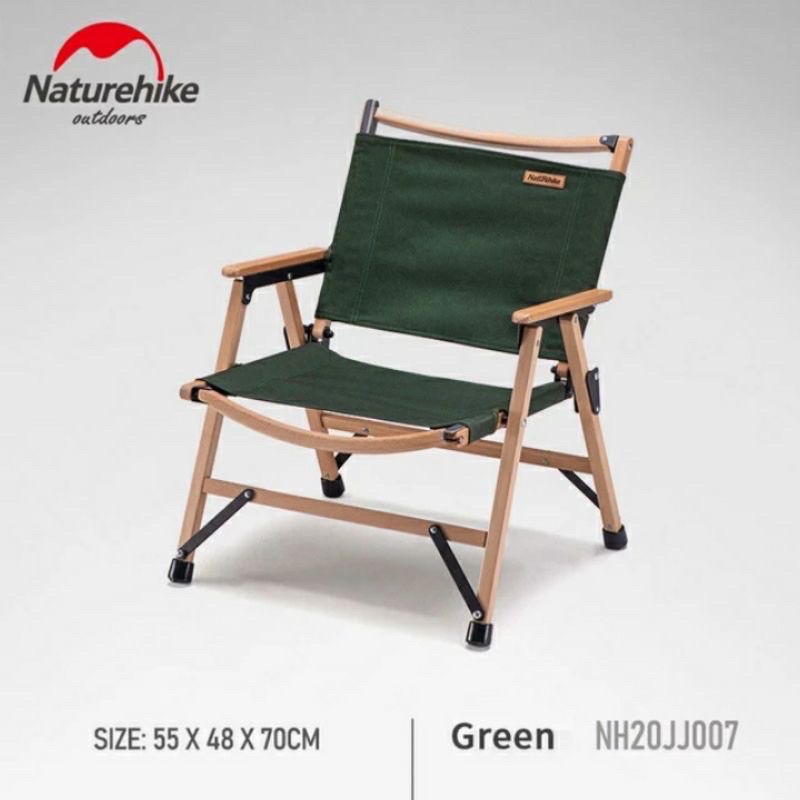 KURSI LIPAT TIPE 23  NATUREHIKE NH20JJ007 FOLDING CHAIR PORTABLE WOOD  PIKNIK KURSI CAMPING OUTDOOR