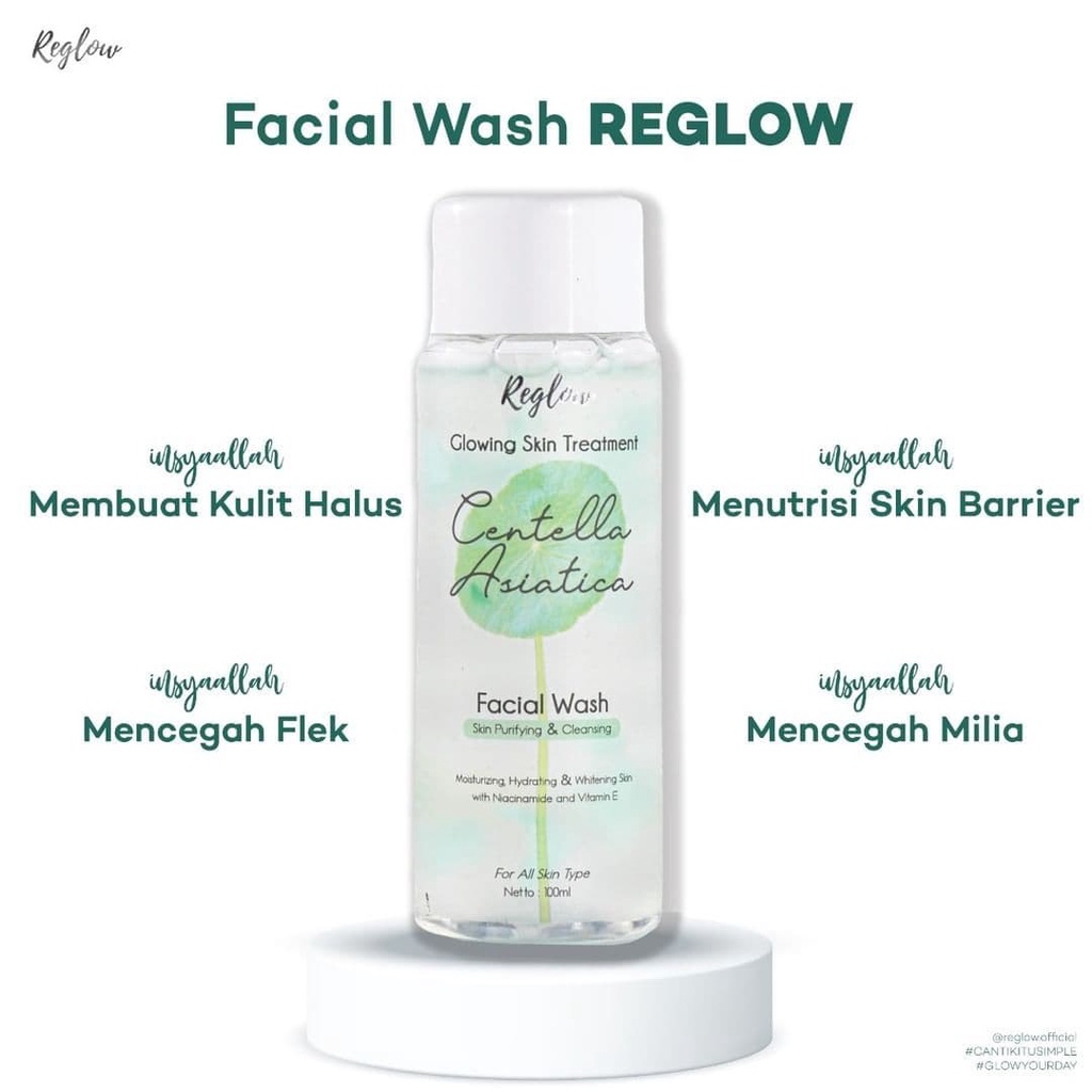 Reglow Series Glowing Skin Treatment By Amura Original BPOM / Paket Skincare Wajah Glowing Anti Acne-Facial Wash