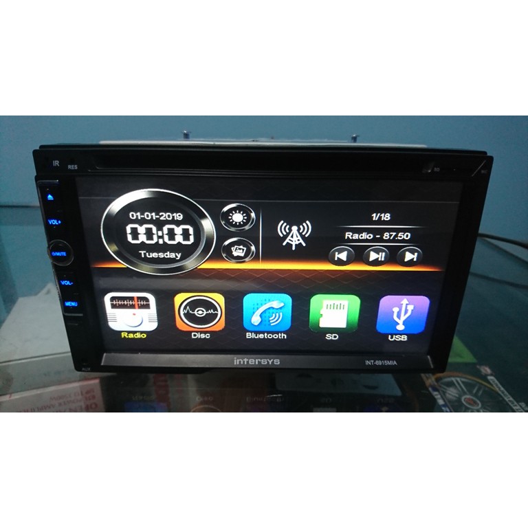 Head Unit Tape Double Din 6.95inch mp4 TV MIRROR LINK INTERSYS INT 6915