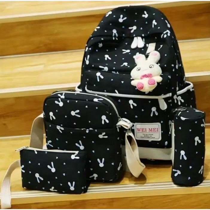 Tas Ransel 4 in 1 playboy TANPA BONEKA backpack Bandung tas sekolah tas anak