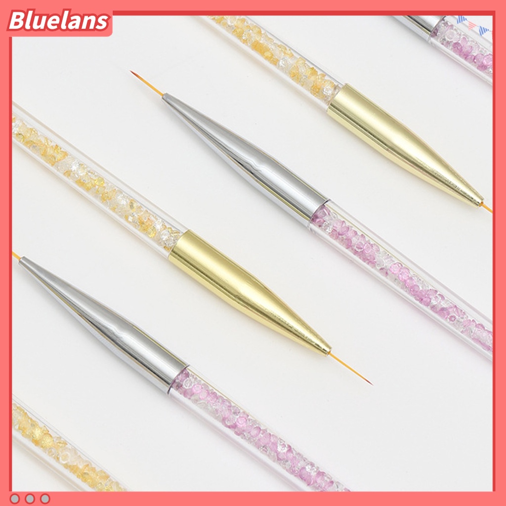 (In Stock) Kacamata Hitam Lensa Warna Warni ♡3 Pcs Pen Liner Bahan Nilon Wol Untuk Menggambar Nail Art