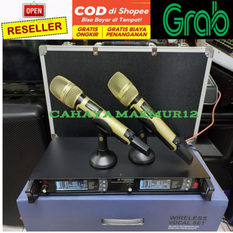 mic wireless sennheiser skm 9000 mkII skm9000II gratis koper skm9000 MK2 layar putih
