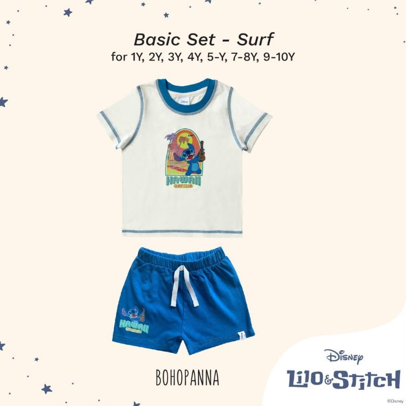 Bohopanna Basic Set Disney Lilo &amp; Stitch // Setelan Anak Motif Lilo&amp;Stitch