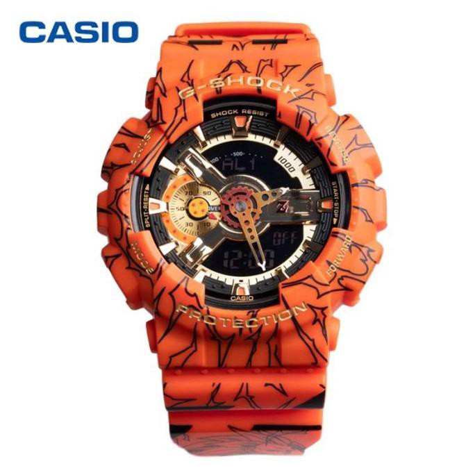 Jam Tangan Pria G-Shock One Piece & Dragon Ball Original Bm - Orange Tokobaruandry74