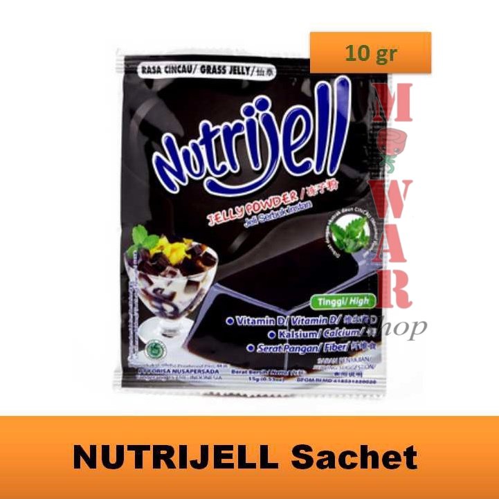 

(10 gr) NUTRIJELL Agar - Agar Jelly Es Cincau Nutrijell Aneka Rasa Buah Kemasan Ekonomis Kecil
