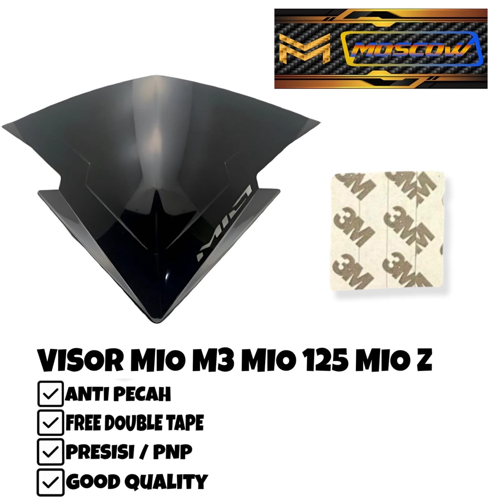 VISOR MIO M3 MIO 125 WINDSHIELD YAMAHA MIO Z HITAM KILAT