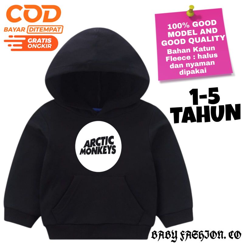 JACKET HOODIE ANAK ARCTIC MONKEYS Band Music - JACKET SWEATER Alternatif Music BABY KIDS - BAYI ANAK