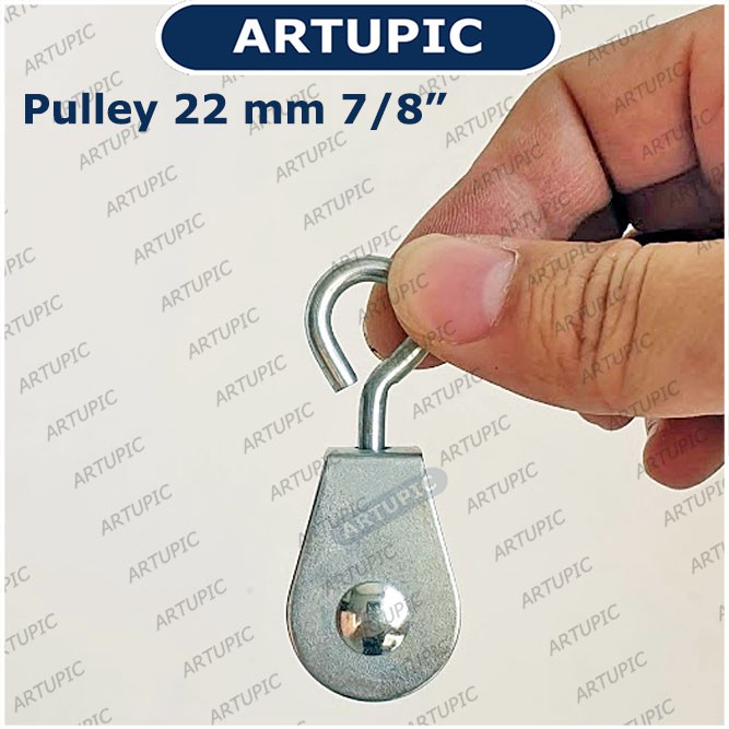 Pulley Puli Puley Kerekan Katrol 7/8 inch 22 mm 7per8 Inch Kapasitas 10 kg untuk nipple kandang