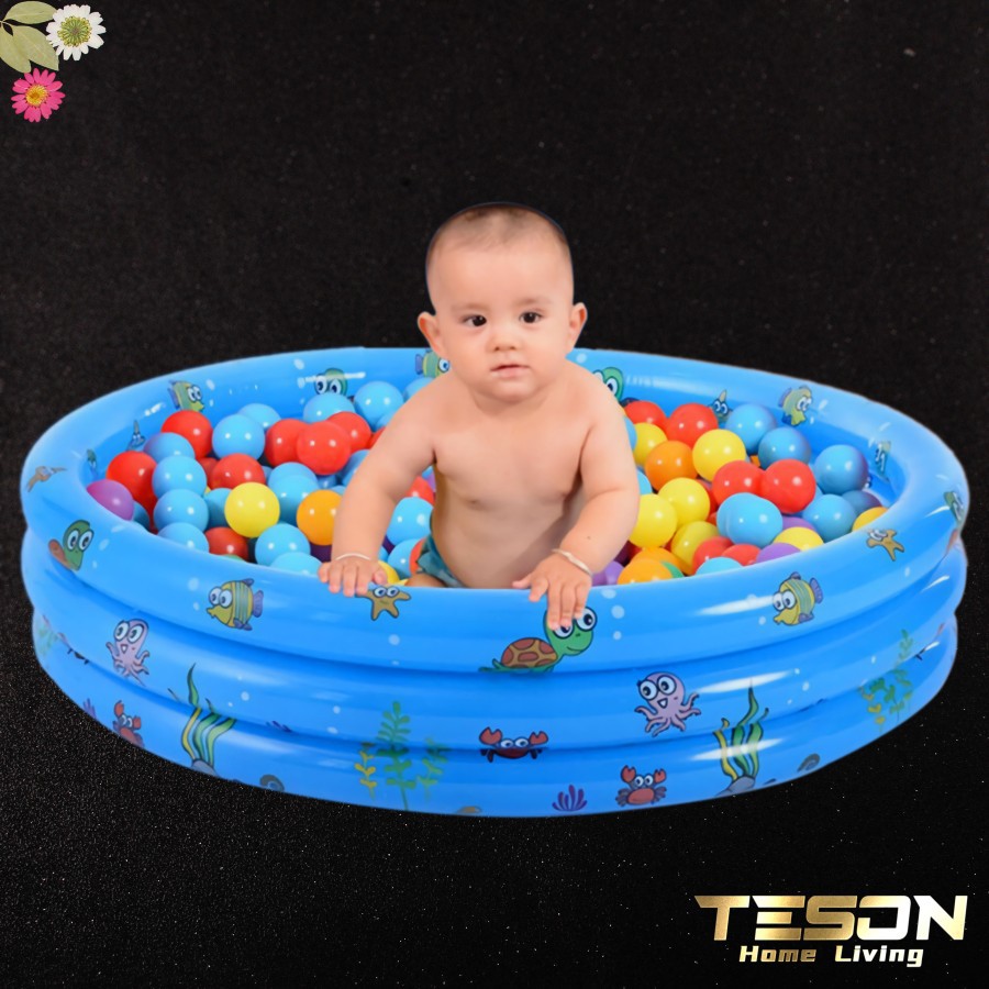 Kolam Renang Bayi Anak Bulat Mandi Bola Intime 3 Ring / Swimming Pool