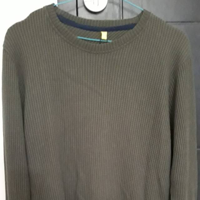 Kaos Gap Lengan panjang hijau tosca