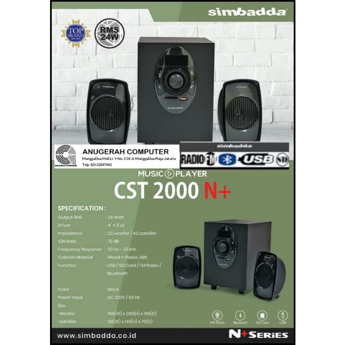 Speaker Simbada Cst 2000N