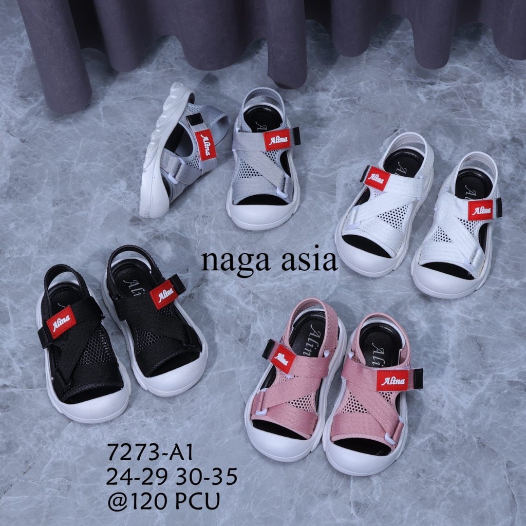 sepatu tali anak unisex alina 7273-A1 size 24-35/sepatu anak laki-laki dan perempuan import