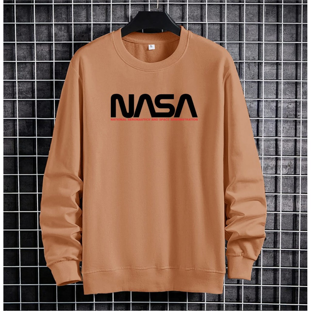 BISA COD / ALIPIO FASHION - BAJU SWEATER NASA / fashion pria / sweater pria / terbaru / keren