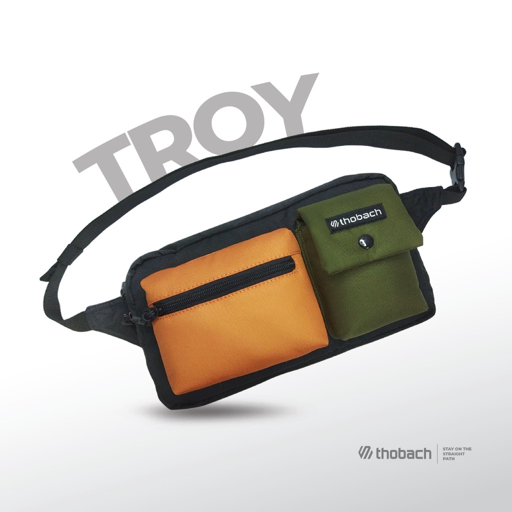 WAISTBAG/TAS SLEMPANG/TAS BAHU PRIA WANITA ANTI AIR(WATERPROOF) TROY THOBACH ORIGINAL