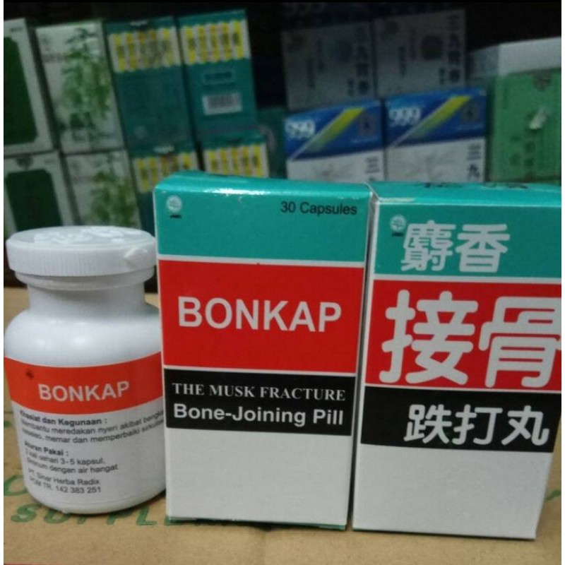 Obat herbal Tradisional Cina Patah Tulang Retak Original THE Musk FRACTURE Bone-joining pill BONKAP