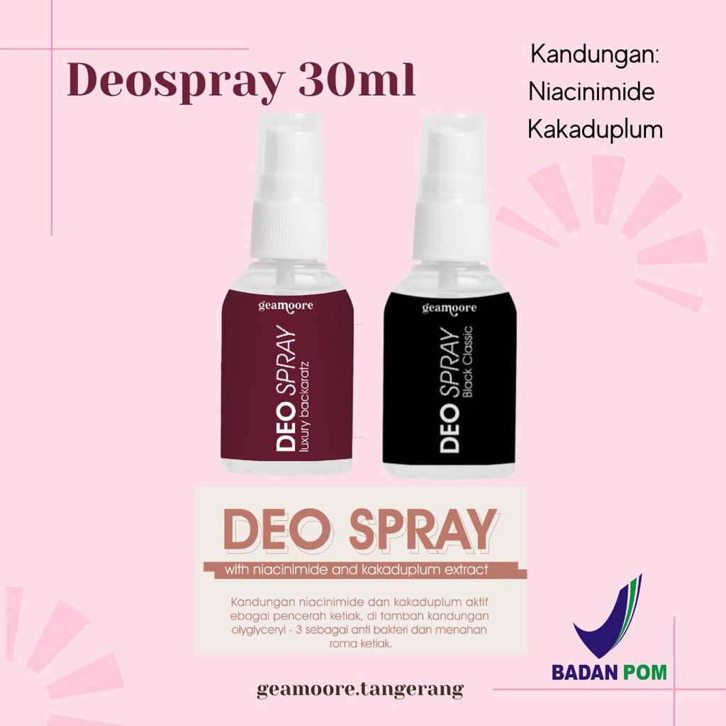 (BPOM) GEAMOORE DEOSPRAY 30ML