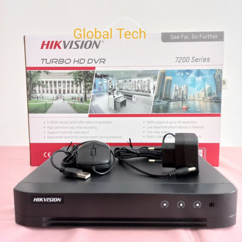 DVR HIKVISION 4ch HD DS-7204 HQHI-K1/E - Black