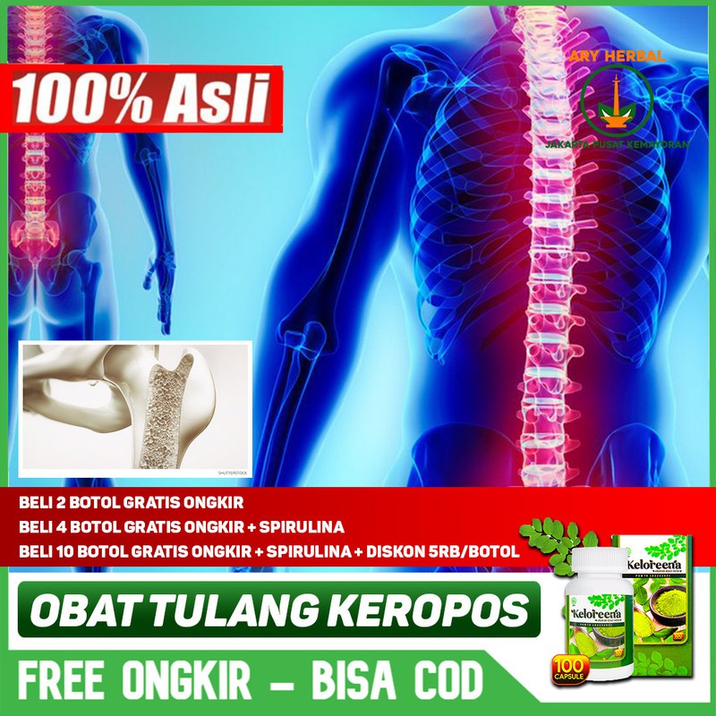 

Obat Tulang Keropos Keloreena Kapsul Eksrak Daun Kelor Asli 100% Original Herbal Terlaris