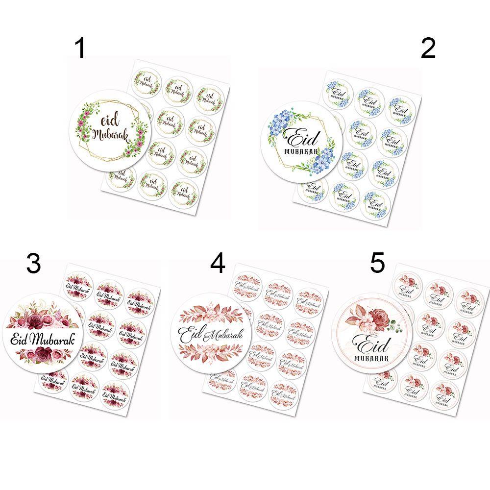 SUYO Eid Mubarak Sticker Gift Idul Fitri Dekorasi Home Decor Label