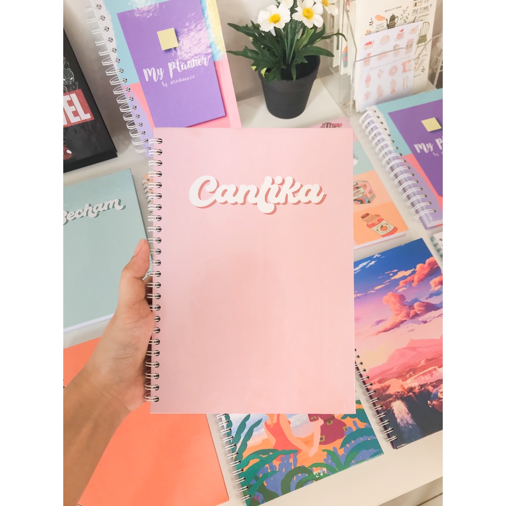 

CUSTOM BOOK PLANNER A5 HARD DAN SOFT COVER SOUVENIR SEMINAR TYPE 7